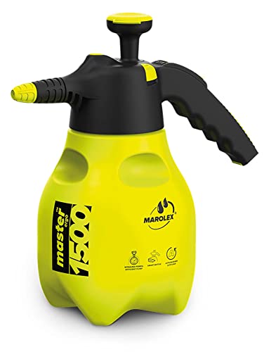 Marolex Sprühflasche, Modell Master Ergo 1500, Fassungsvermögen 1,5 l, für 4 bar Sprühflasche in Allen Positionen und Isolierung des Produktmechanismuss von Marolex