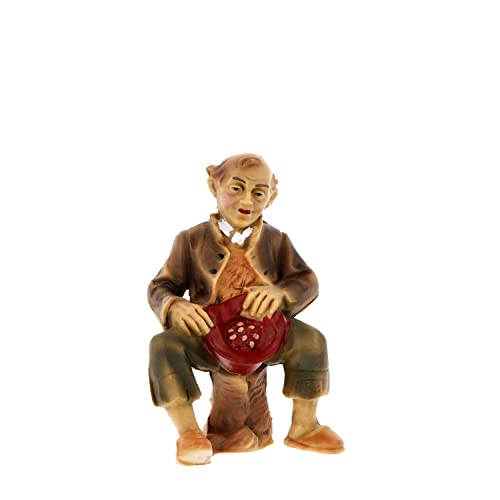Marolin Hirte fütternd (sitzend), zu 12cm Fig. (Kunststoff) von Marolin
