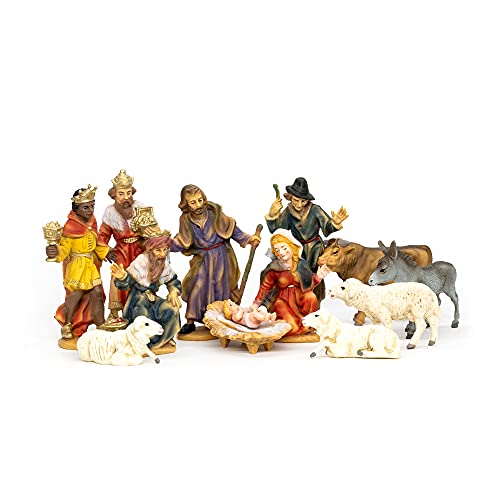 Marolin Krippenfiguren Set 12 Figuren, zu 9cm Fig. (Kunststoff) von Marolin