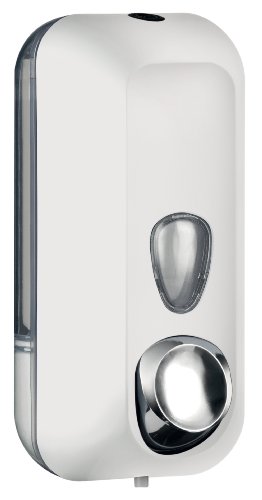 MarPlast 714 Seifenspender Wandmontage weiß, Soap Dispenser, 550 ml, Kunststoff Soft Touch von Mar Plast