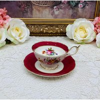 Coalport Teetasse Mit Untertasse Um 1940 von MarquisTreasures