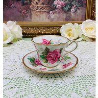 Royal Stafford Berkeley Rose Teetasse Mit Untertasse von MarquisTreasures