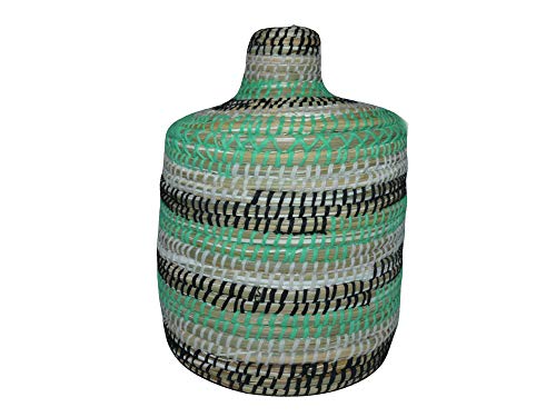 Marrakech Accessoires Korbware Korb mit Deckel Box Bkorb Handarbeit Afrika ca. 20 cm x ca. 25 cm von Marrakech Accessoires