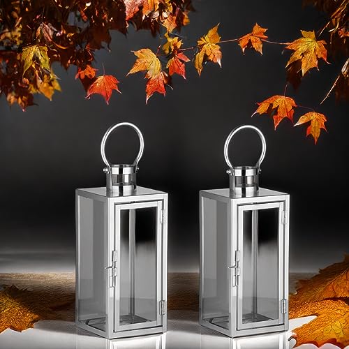 2er Set MARRAKESCH Laterne aus rostfreien Edelstahl & Glas Marra klar 30cm | orientalisches Windlicht | Marokkanische Glaslaterne für innen | Marokkanisches Gartenwindlicht für draußen, Gartenlaterne 2er Set MARRAKESCH Laterne aus rostfreien Edelstahl & Glas Marra klar 30cm | orientalisches Windlicht | Marokkanische Glaslaterne für innen | Marokkanisches Gartenwindlicht für draußen, Gartenlaterne von Marrakesch Orient & Mediterran Interior