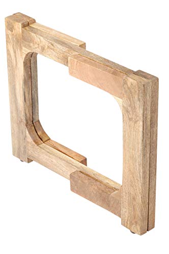 Klapptisch Untergestell Cadiz Natur 60cm | klappbarer Tablettständer aus massivem Holz | handgefertigtes Untergestell mit Moucharabia Muster | orientalischer Tabletttisch Natur Braun Klapptisch Untergestell Cadiz Natur 60cm | klappbarer Tablettständer aus massivem Holz | handgefertigtes Untergestell mit Moucharabia Muster | orientalischer Tabletttisch Natur Braun von Marrakesch Orient & Mediterran Interior