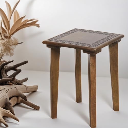 MARRAKESCH Beistelltisch Nachttisch aus Holz | Tisch Hocker Astus Eckig als Orientalische Dekoration modern von Marrakesch Orient & Mediterran Interior