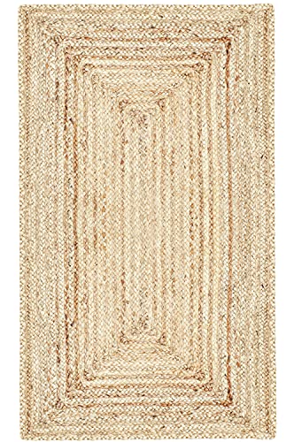 MARRAKESCH Handgewebter Jute Teppich Läufer Nora 200 x 80 cm groß | Outdoor Teppichläufer geflochten für Garten oder Balkon | Indoor als Flurteppich Küchenläufer im Flur Badezimmer oder Küche von Marrakesch Orient & Mediterran Interior