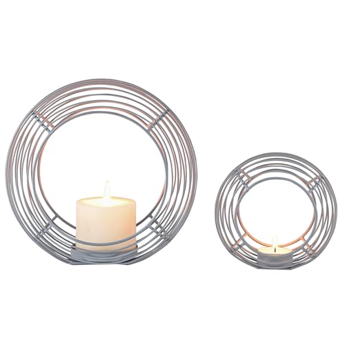 Marrakesch 2er Set Deko Aesthetic Windlichter Metall Draht 21 &14 cm groß grau | Windlicht Teelichthalter Looba als Gartendeko & Wohnzimmer Tisch Deko | Exquisite Kerzenständer für Kerzen Marrakesch 2er Set Deko Aesthetic Windlichter Metall Draht 21 &14 cm groß grau | Windlicht Teelichthalter Looba als Gartendeko & Wohnzimmer Tisch Deko | Exquisite Kerzenständer für Kerzen von Marrakesch Orient & Mediterran Interior