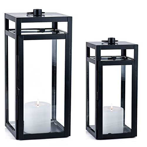 2er Set Skandinavisches Design Balkon Windlicht Gartenlaterne Edvin von Marrakesch Orient & Mediterran Interior