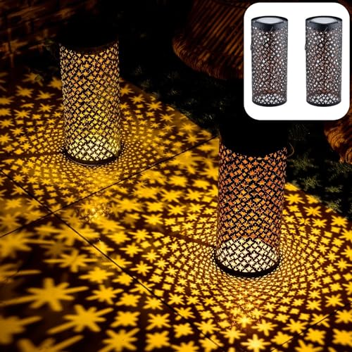 Marrakesch 2er Set Solarlaternen Solarlampen für außen mit Henkel aus Metall 30cm Groß | Orientalische Deko Outdoor Solar LED Laterne Wetterfest Joran Schwarz IP65 Wasserdicht als Gartendeko im Garten Marrakesch 2er Set Solarlaternen Solarlampen für außen mit Henkel aus Metall 30cm Groß | Orientalische Deko Outdoor Solar LED Laterne Wetterfest Joran Schwarz IP65 Wasserdicht als Gartendeko im Garten von Marrakesch Orient & Mediterran Interior