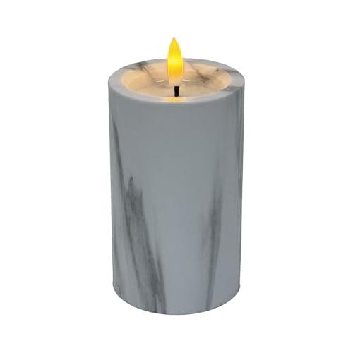 Marrakesch LED Kerzen Stumpenkerzen in Marmor Deko ⌀ 7,5cm 12cm hoch | Outdoor Flackernde Led Kerze Batteriebetrieben mit Timerfunktion für Adventskranz Kerzenständer & Weihnachtsdeko Marrakesch LED Kerzen Stumpenkerzen in Marmor Deko ⌀ 7,5cm 12cm hoch | Outdoor Flackernde Led Kerze Batteriebetrieben mit Timerfunktion für Adventskranz Kerzenständer & Weihnachtsdeko von Marrakesch Orient & Mediterran Interior