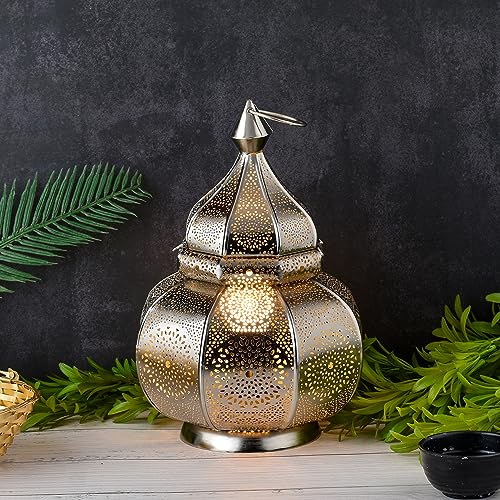 Marrakesch Orient & Mediterran Interior Orientalische Laterne Leuchte Tischlampe Lamisa Silber von Marrakesch Orient & Mediterran Interior