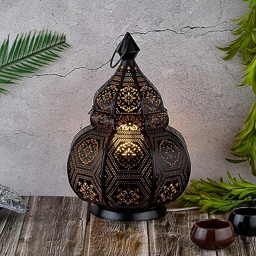Marrakesch Orient & Mediterran Interior Orientalische Laterne Lampe Nachttischlampe Mahana Schwarz von Marrakesch Orient & Mediterran Interior