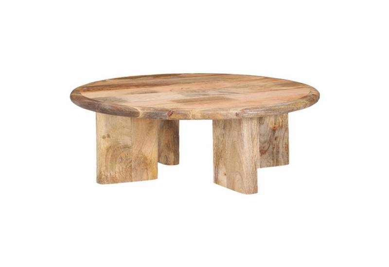 Marrakesch Orient & Mediterran Interior Couchtisch Couchtisch Absa 80cm Mangoholz rund Handarbeit Scandi Boho Massivholz (1-St) von Marrakesch Orient & Mediterran Interior