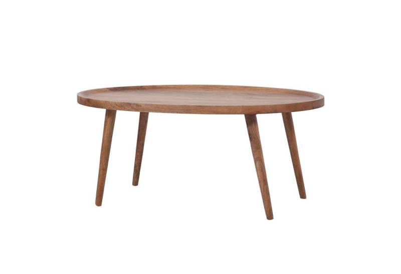 Marrakesch Orient & Mediterran Interior Couchtisch Couchtisch Addisie 120x70 cm oval aus massivem Mangoholz Skandi Stil (1-St) von Marrakesch Orient & Mediterran Interior