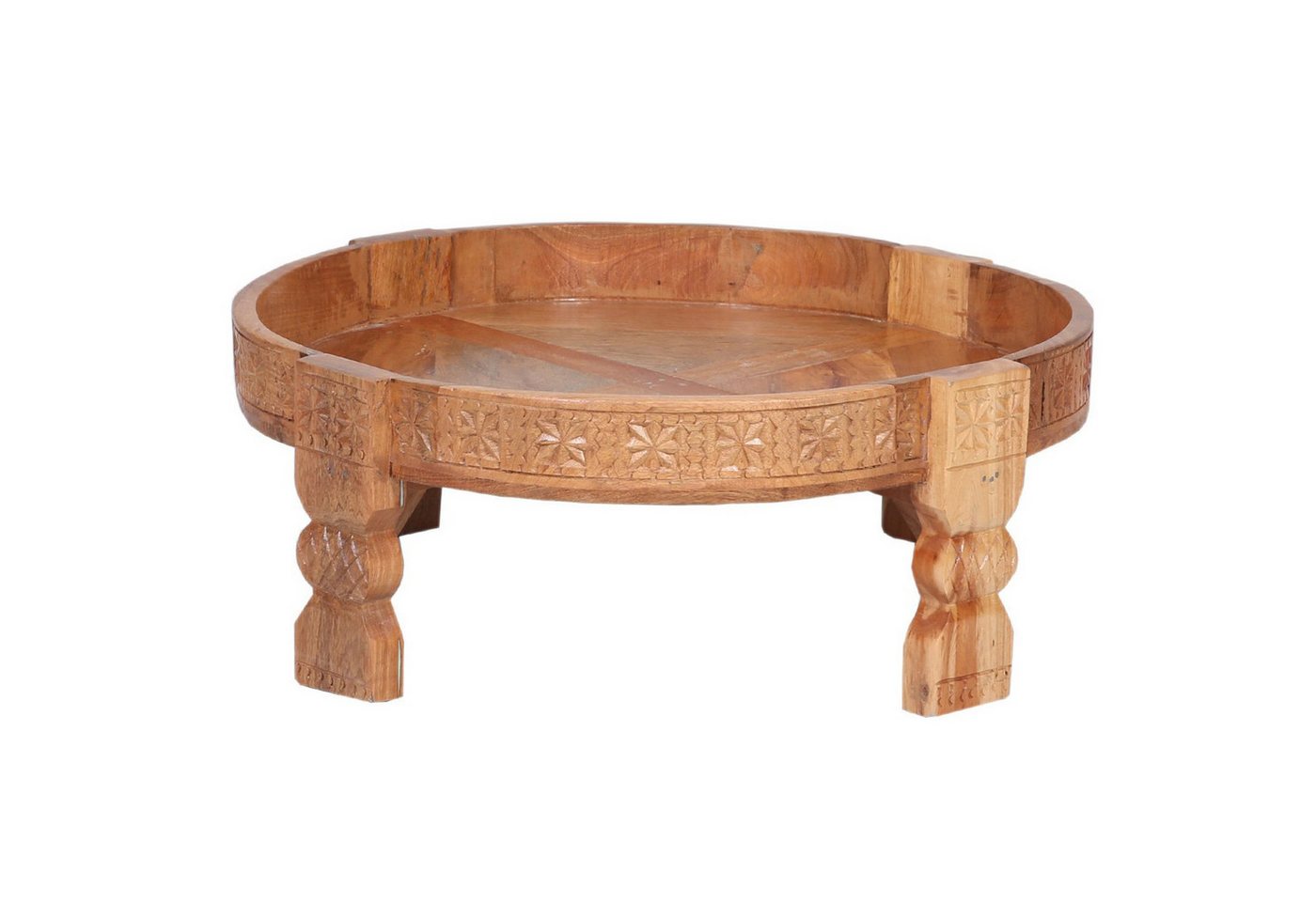 Marrakesch Orient & Mediterran Interior Couchtisch Skandinavische Couchtisch Wohnzimmertisch Jahna 80cm (1-St) von Marrakesch Orient & Mediterran Interior