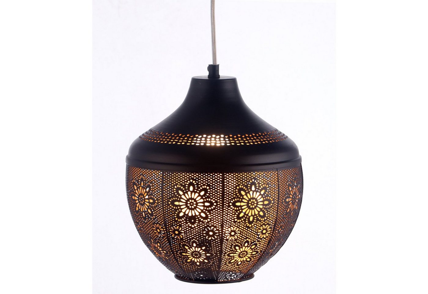 Marrakesch Orient & Mediterran Interior Deckenleuchte Orientalische Lampe Pendelleuchte Boha Schwarz 27cm von Marrakesch Orient & Mediterran Interior