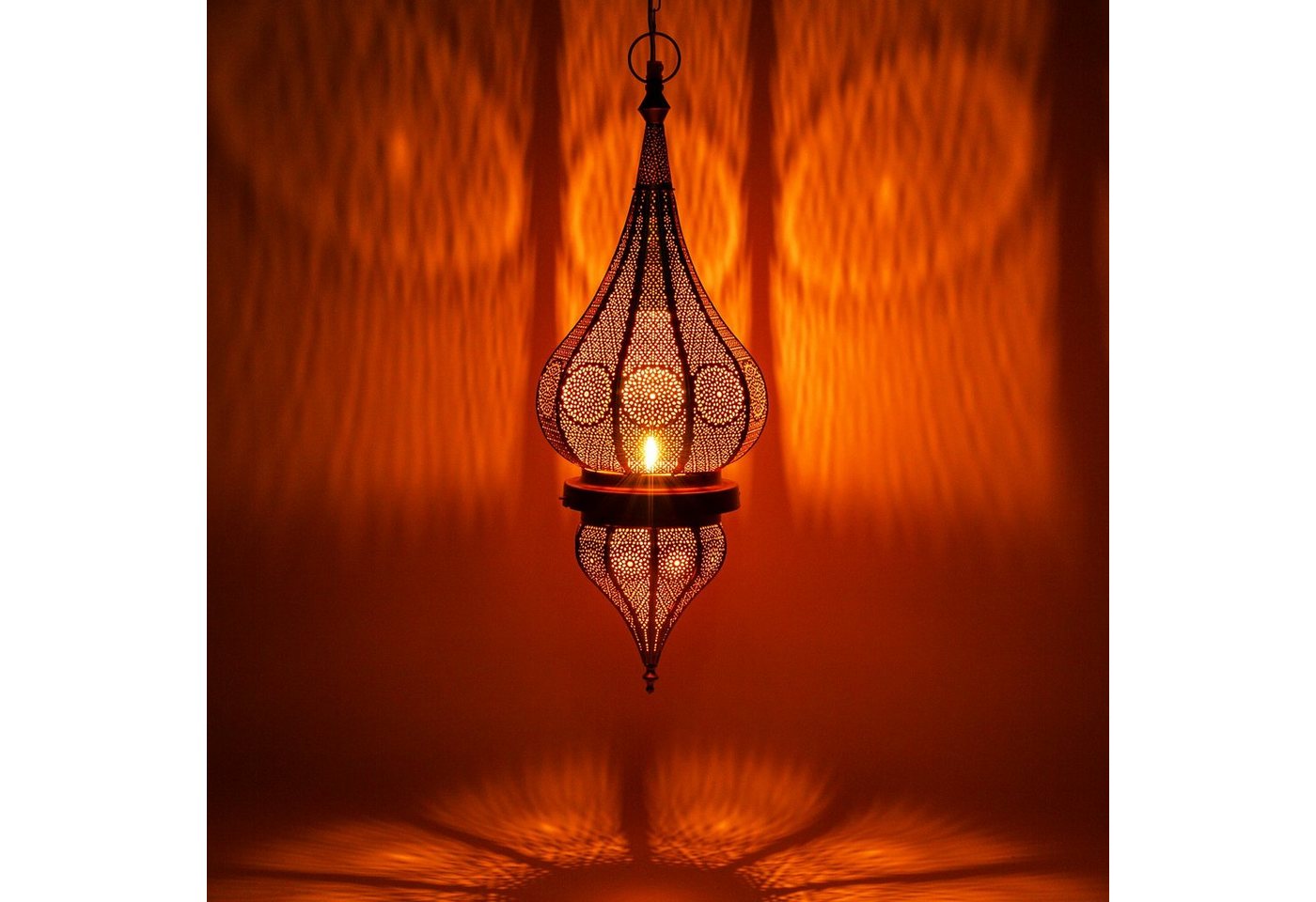 Marrakesch Orient & Mediterran Interior Deckenleuchte Orientalische Lampe Pendelleuchte Fayna 55cm, ohne Leuchtmittel, Handarbeit von Marrakesch Orient & Mediterran Interior
