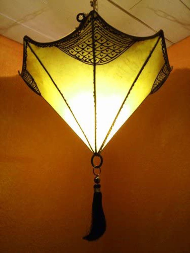 Marrakesch Orient & Mediterran Interior Deckenleuchte Orientalische Lampe Pendelleuchte Hängeleuchte Berfu 50cm Groß, ohne Leuchtmittel, Handarbeit von Marrakesch Orient & Mediterran Interior