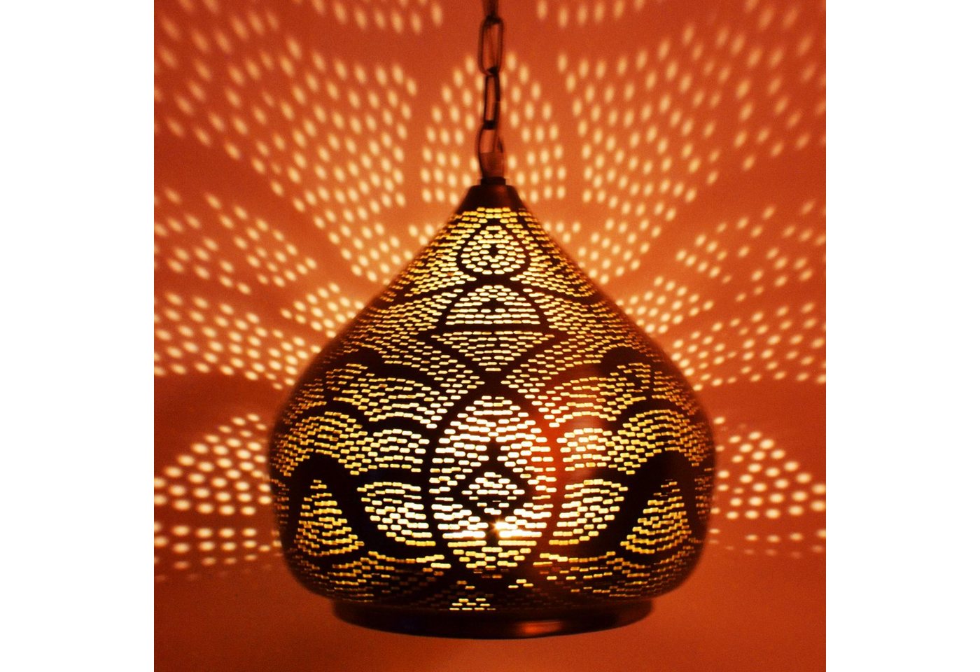 Marrakesch Orient & Mediterran Interior Deckenleuchte Orientalische Lampe Pendelleuchte Maysa 27cm Silber von Marrakesch Orient & Mediterran Interior