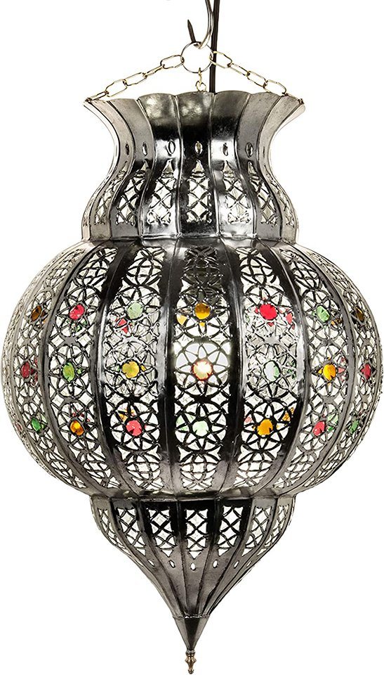 Marrakesch Orient & Mediterran Interior Deckenleuchte Orientalische Lampe Pendelleuchte Silber Jilan 42cm von Marrakesch Orient & Mediterran Interior