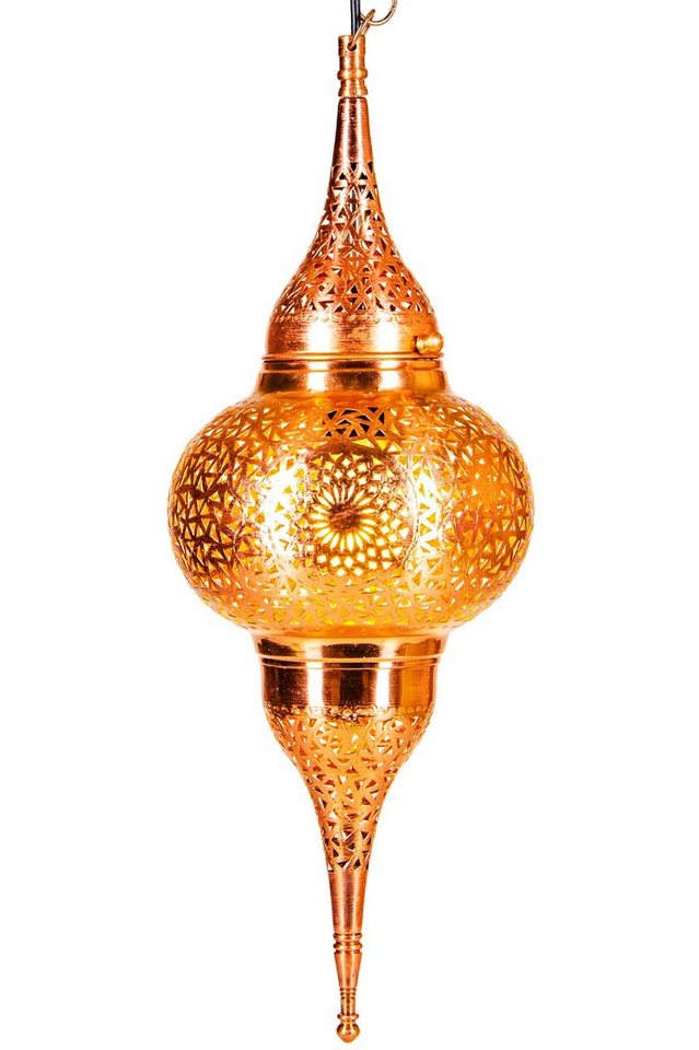 Marrakesch Orient & Mediterran Interior Deckenleuchte Orientalische Messing Lampe Pendelleuchte Hayati 55cm, ohne Leuchtmittel, Handarbeit von Marrakesch Orient & Mediterran Interior