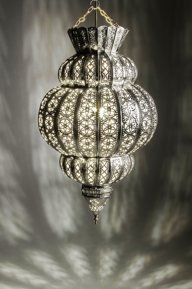Marrakesch Orient & Mediterran Interior Pendelleuchte Pendelleuchte Silber Harem 45cm, Handarbeit von Marrakesch Orient & Mediterran Interior