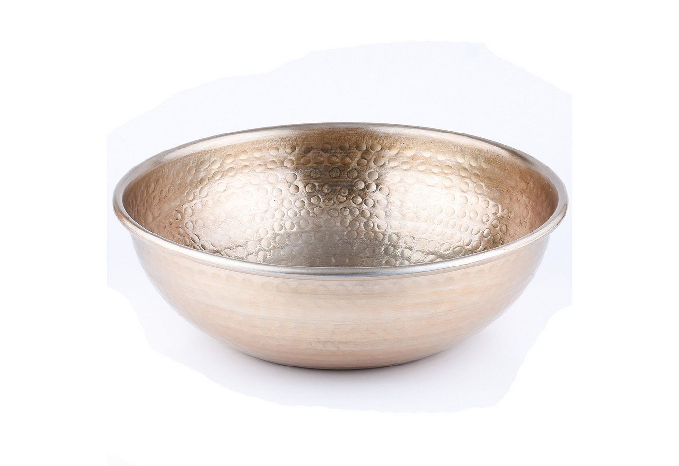 Marrakesch Orient & Mediterran Interior Dekotablett Vintage Servierschale Schale Engla Gold 27cm (1 St), Handarbeit von Marrakesch Orient & Mediterran Interior
