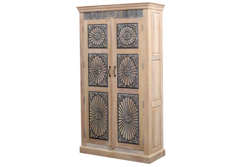 Marrakesch Orient & Mediterran Interior Highboard Abilene Kleiderschrank – Massives Teakholz, 183 cm, handgefertigt von Marrakesch Orient & Mediterran Interior