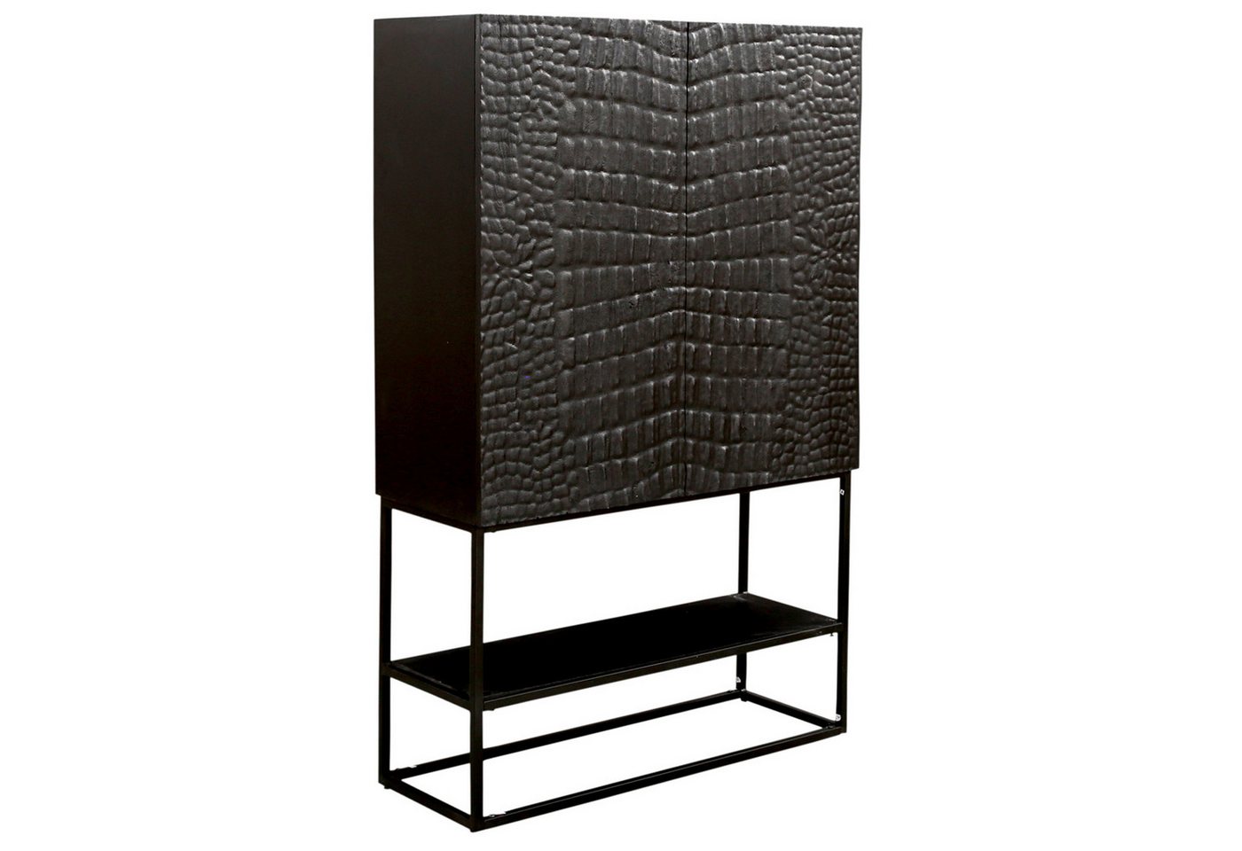 Marrakesch Orient & Mediterran Interior Highboard Highboard Adriaen 158 cm – Industrial Schrank aus Metall & Holz (1 St), Handarbeit von Marrakesch Orient & Mediterran Interior