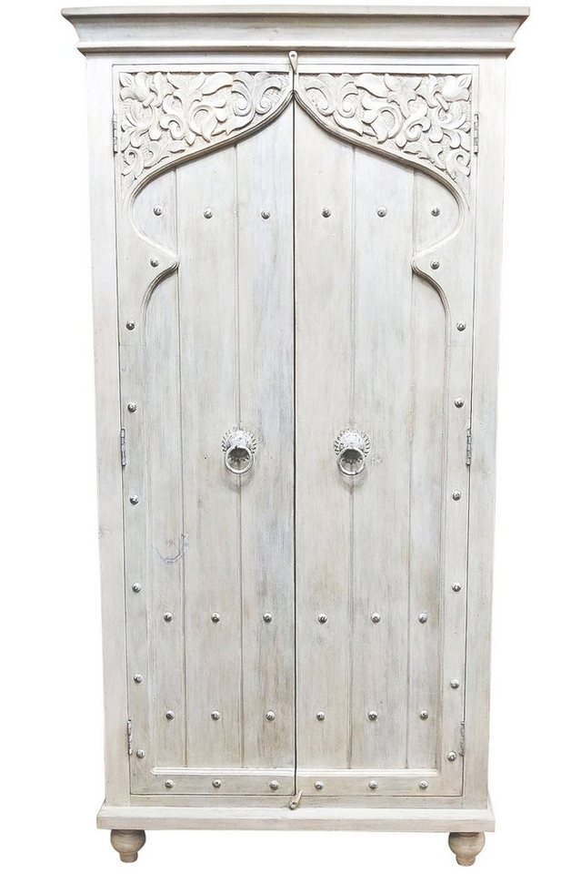 Marrakesch Orient & Mediterran Interior Highboard Highboard Jenin Holz Weiß 190cm, Boho Orientalisch Vintage, Handarbeit Marrakesch Orient & Mediterran Interior Highboard Highboard Jenin Holz Weiß 190cm, Boho Orientalisch Vintage, Handarbeit von Marrakesch Orient & Mediterran Interior