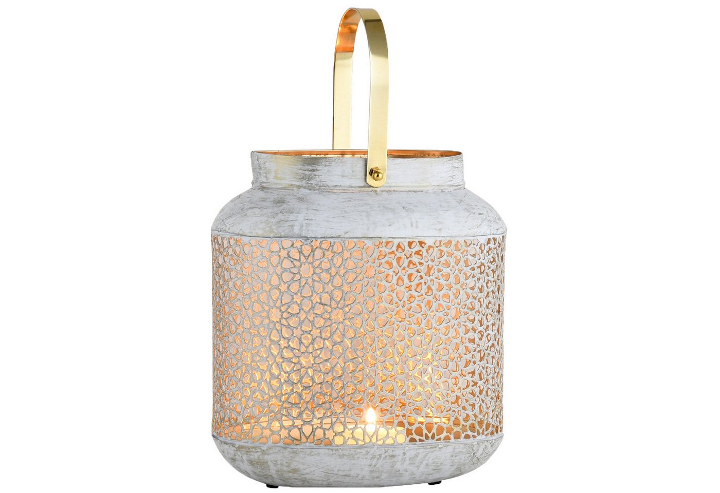 Marrakesch Orient & Mediterran Interior Teelichthalter Boho Deko Windlicht Laterne Kerzenhalter Teelichthalter Ashnou (1 St), Handarbeit von Marrakesch Orient & Mediterran Interior