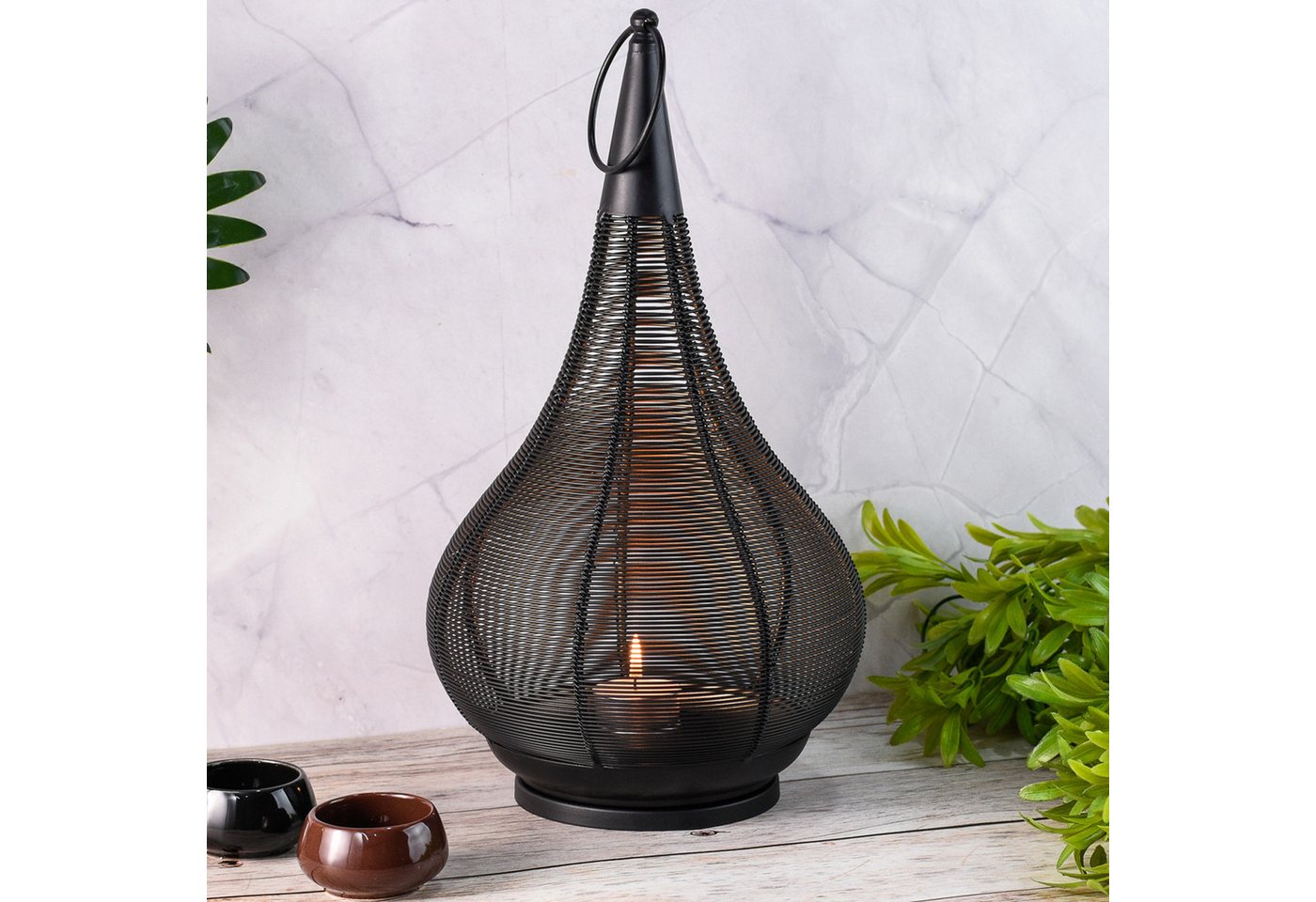 Marrakesch Orient & Mediterran Interior Kerzenlaterne Windlicht Askil schwarz modern handgefertigt Teelichthalter H 36cm, aus traditioneller Handarbeit Marrakesch Orient & Mediterran Interior Kerzenlaterne Windlicht Askil schwarz modern handgefertigt Teelichthalter H 36cm, aus traditioneller Handarbeit von Marrakesch Orient & Mediterran Interior