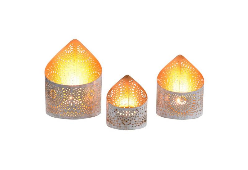 Marrakesch Orient & Mediterran Interior Teelichthalter 3er Set Boho Deko Windlicht Teelichthalter Yous Weiss, Handarbeit Marrakesch Orient & Mediterran Interior Teelichthalter 3er Set Boho Deko Windlicht Teelichthalter Yous Weiss, Handarbeit von Marrakesch Orient & Mediterran Interior