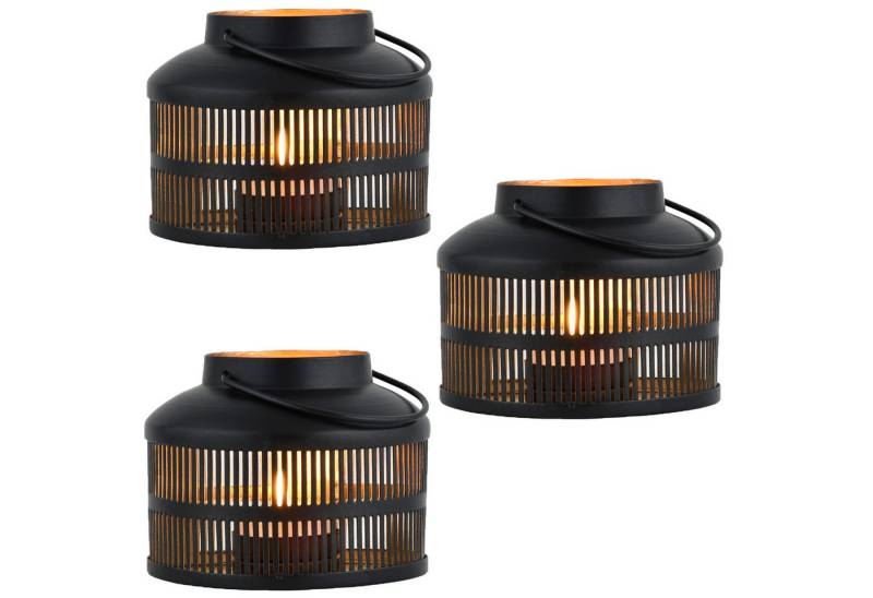 Marrakesch Orient & Mediterran Interior Teelichthalter 3er Set Skandinavische Deko Windlicht Teelichthalter Tischdeko Solta, Handarbeit von Marrakesch Orient & Mediterran Interior