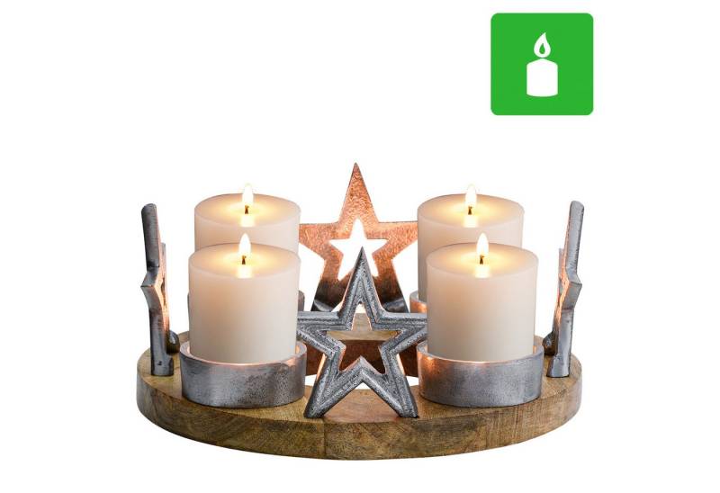 Marrakesch Orient & Mediterran Interior Kerzenständer Adventkranz Weihnachtsdeko Kerzenständer Demali von Marrakesch Orient & Mediterran Interior