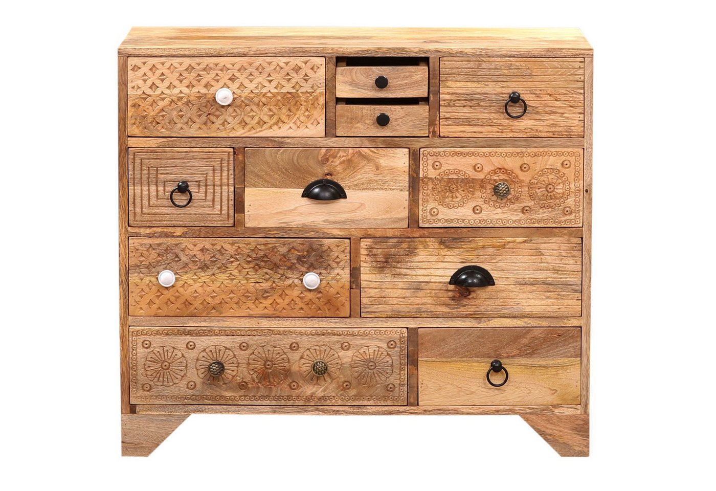 Marrakesch Orient & Mediterran Interior Kommode Industrial Möbel Sideboard Kommode mit Schubladen Nukesh (1 St), Handarbeit von Marrakesch Orient & Mediterran Interior