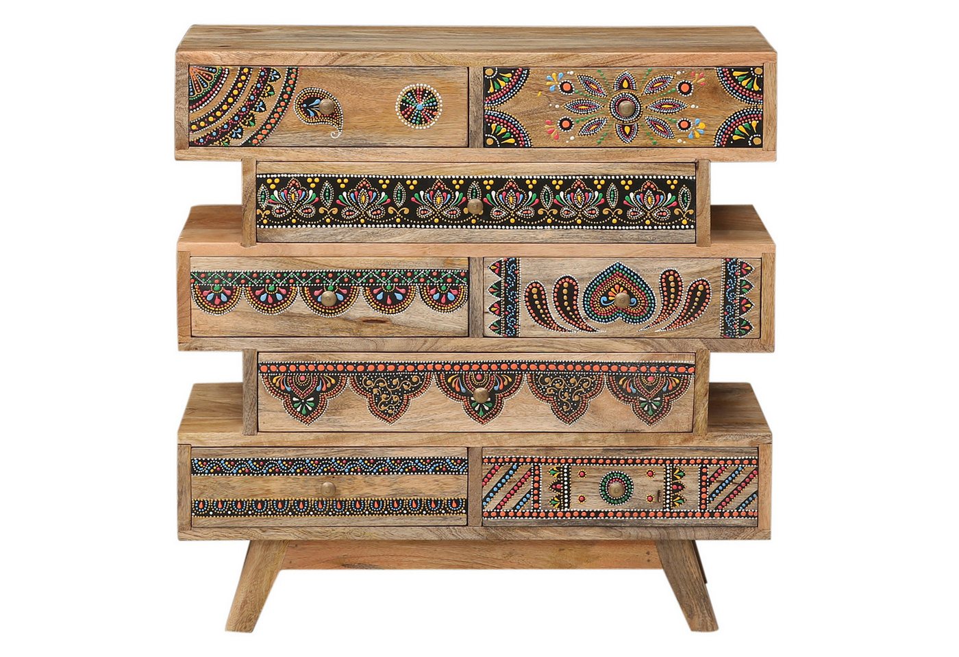 Marrakesch Orient & Mediterran Interior Kommode Orientalische Deko Kommode mit Schublade Schubladenkommode Artha Bunt (1 St) von Marrakesch Orient & Mediterran Interior