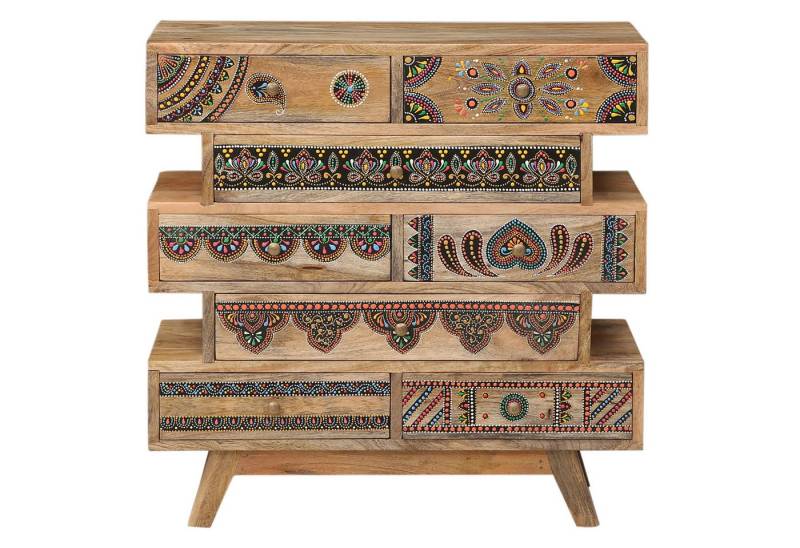 Marrakesch Orient & Mediterran Interior Kommode Orientalische Deko Kommode mit Schublade Schubladenkommode Artha Bunt (1 St) von Marrakesch Orient & Mediterran Interior