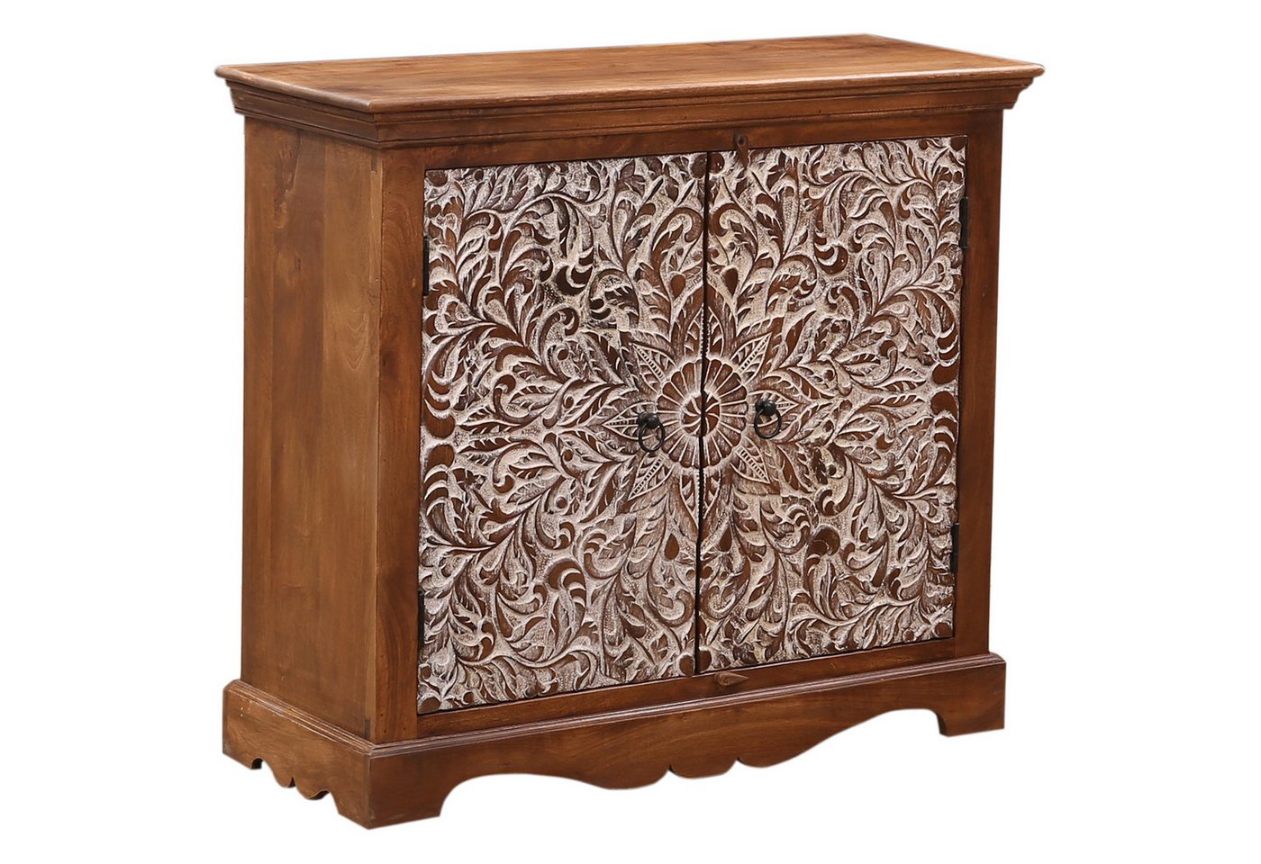 Marrakesch Orient & Mediterran Interior Kommode Vintage Kommode Kommodenschrank für Wohnzimmer aus Holz Braun Haifo (1 St) von Marrakesch Orient & Mediterran Interior