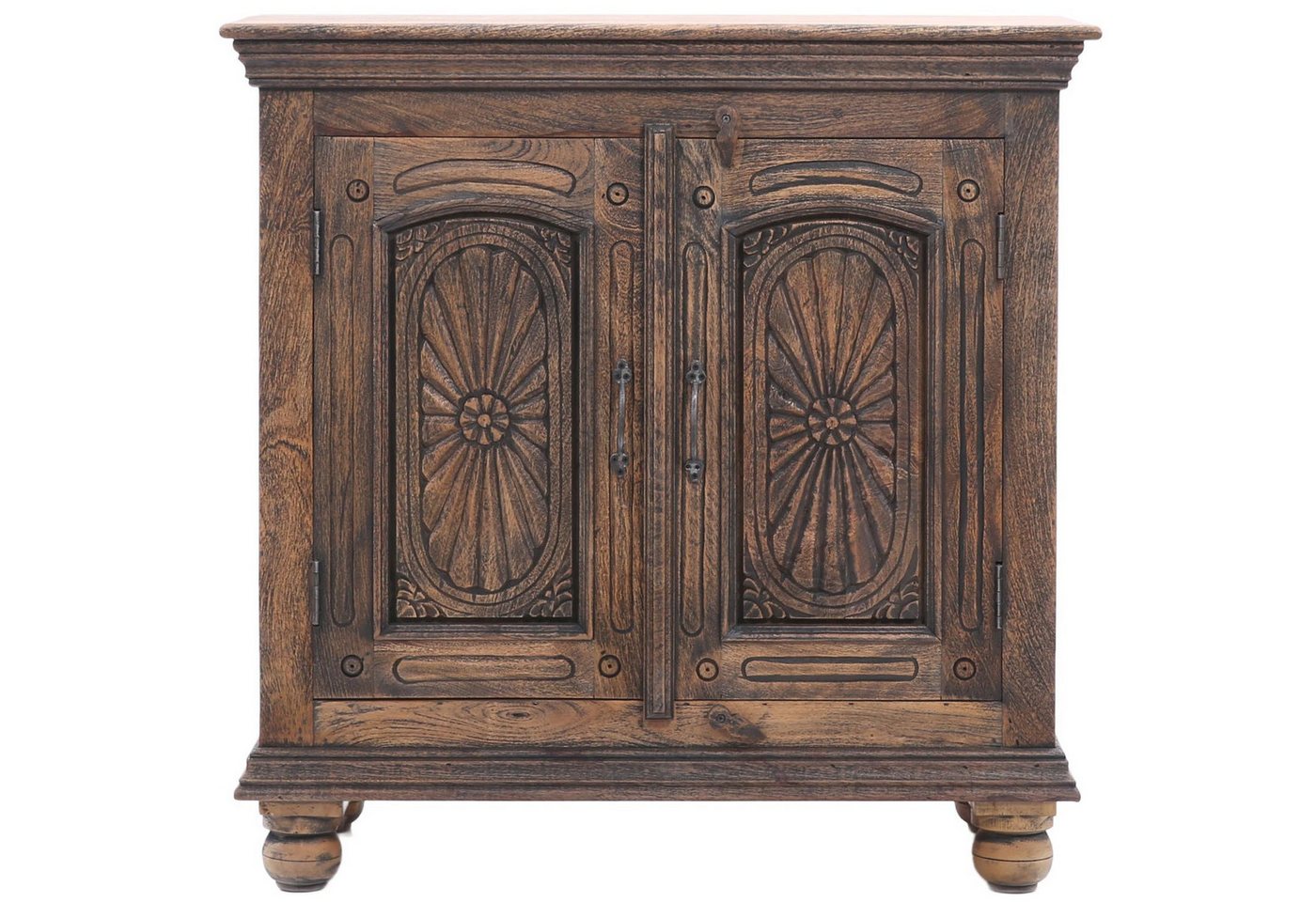 Marrakesch Orient & Mediterran Interior Kommode Vintage Möbel Sideboard Kommode aus Holz Somios Braun (1 St), Handarbeit von Marrakesch Orient & Mediterran Interior