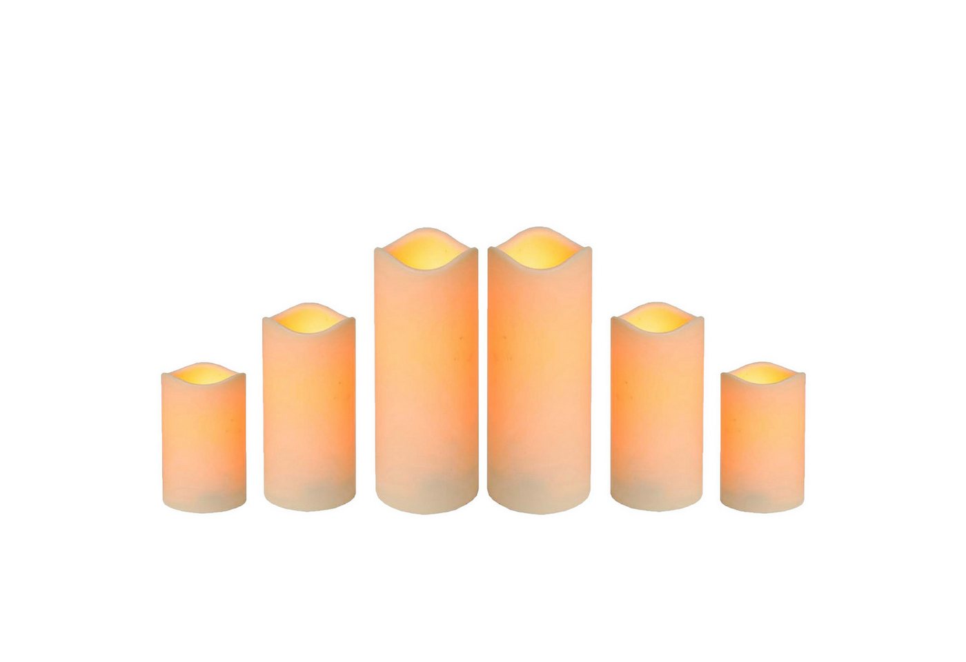 Marrakesch Orient & Mediterran Interior LED-Kerze 6er Set LED Kerze Stumpenkerze Outdoor (6-tlg) von Marrakesch Orient & Mediterran Interior