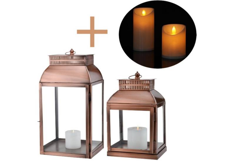 Marrakesch Orient & Mediterran Interior Kerzenständer 2 Set LED Vintage Balkon Garten Windlicht Gartenlaterne Smilia Kupfer Marrakesch Orient & Mediterran Interior Kerzenständer 2 Set LED Vintage Balkon Garten Windlicht Gartenlaterne Smilia Kupfer von Marrakesch Orient & Mediterran Interior