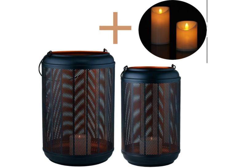 Marrakesch Orient & Mediterran Interior Teelichthalter 2 Set LED Moderne Deko Balkon Garten Windlicht Gartenwindlicht Valkea, LED Echtwachskerzen inklusive Marrakesch Orient & Mediterran Interior Teelichthalter 2 Set LED Moderne Deko Balkon Garten Windlicht Gartenwindlicht Valkea, LED Echtwachskerzen inklusive von Marrakesch Orient & Mediterran Interior