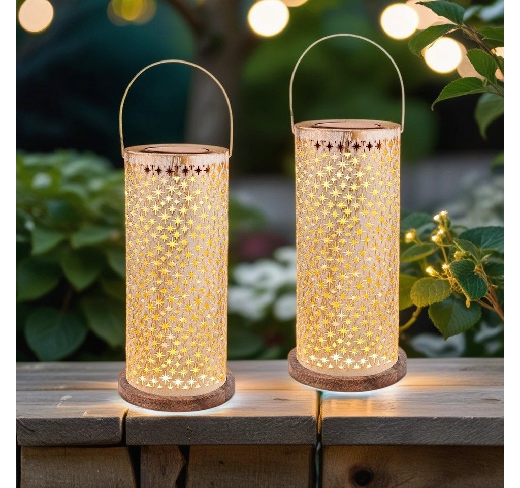 Marrakesch Orient & Mediterran Interior LED Solarleuchte 2er Set Boho Style Solarlaterne Solar Lampe für Draussen Modern Weiß, LED fest integriert, Handarbeit Marrakesch Orient & Mediterran Interior LED Solarleuchte 2er Set Boho Style Solarlaterne Solar Lampe für Draussen Modern Weiß, LED fest integriert, Handarbeit von Marrakesch Orient & Mediterran Interior