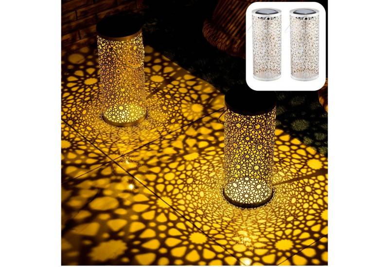 Marrakesch Orient & Mediterran Interior LED Solarleuchte 2er Set Orientalische Solarlaterne Solar Laterne Windlicht Noum Weiss, LED fest integriert, Handarbeit Marrakesch Orient & Mediterran Interior LED Solarleuchte 2er Set Orientalische Solarlaterne Solar Laterne Windlicht Noum Weiss, LED fest integriert, Handarbeit von Marrakesch Orient & Mediterran Interior