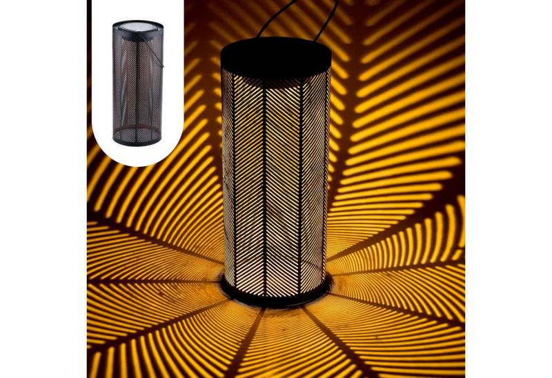 Marrakesch Orient & Mediterran Interior LED Solarleuchte Skandinavische Solarlaterne Solar Laterne Lampe Deko Garten Schwarz, LED fest integriert von Marrakesch Orient & Mediterran Interior