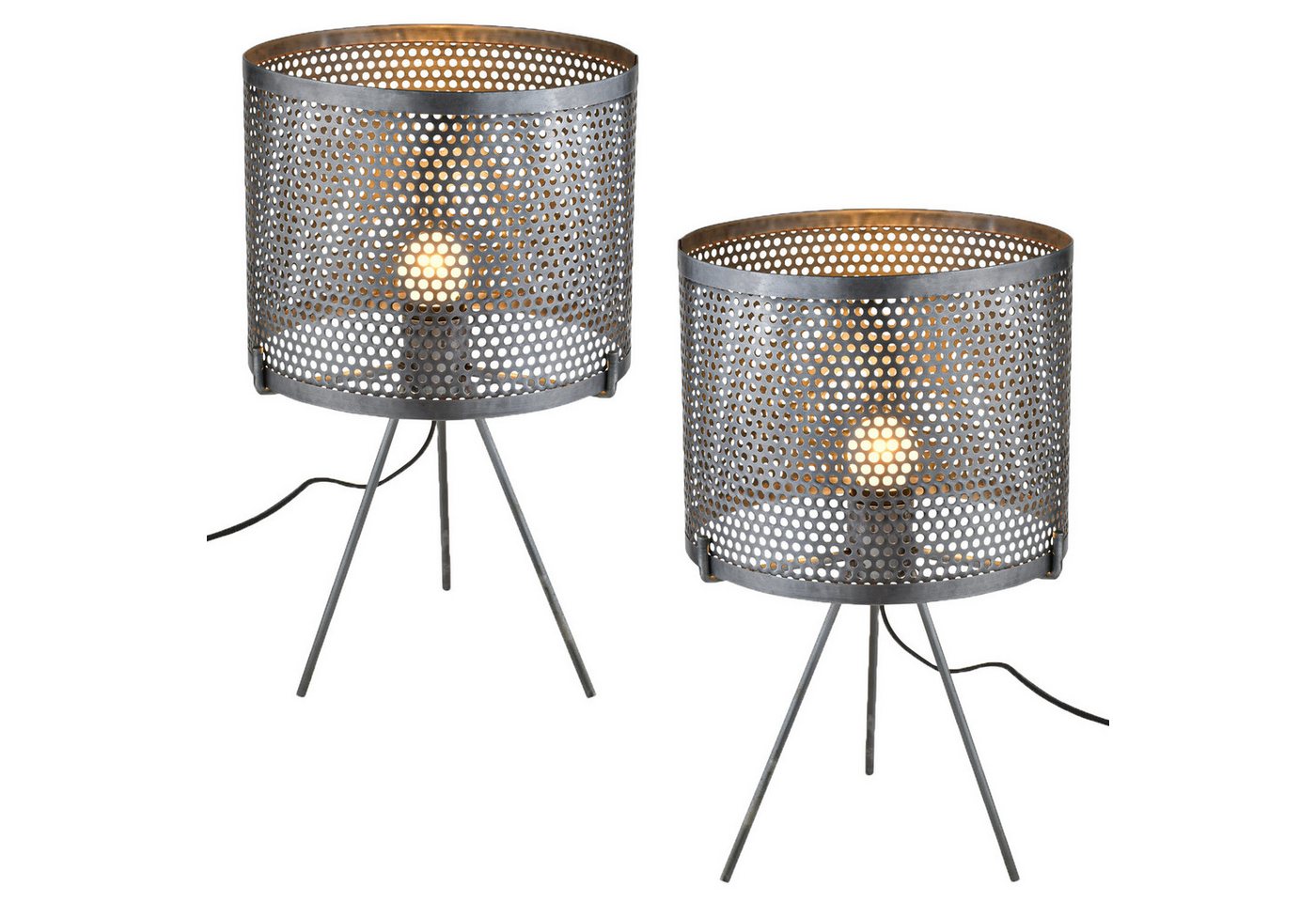 Marrakesch Orient & Mediterran Interior Nachttischlampe 2er Set Retro Deko Tischlampe Nachttischlampe Permius, Handarbeit Marrakesch Orient & Mediterran Interior Nachttischlampe 2er Set Retro Deko Tischlampe Nachttischlampe Permius, Handarbeit von Marrakesch Orient & Mediterran Interior