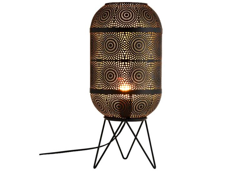 Marrakesch Orient & Mediterran Interior Nachttischlampe Orientalische Deko Stehlampe Tischlampe Leuchte Lampe Sankos Schwarz, ohne Leuchtmittel, Handarbeit von Marrakesch Orient & Mediterran Interior