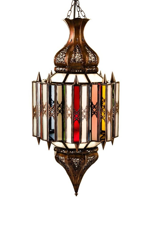 Marrakesch Orient & Mediterran Interior Pendelleuchte Hängeleuchte Asham Bunt 60cm, Orientalische Lampe Glas-Metall, ohne Leuchtmittel, Handarbeit Marrakesch Orient & Mediterran Interior Pendelleuchte Hängeleuchte Asham Bunt 60cm, Orientalische Lampe Glas-Metall, ohne Leuchtmittel, Handarbeit von Marrakesch Orient & Mediterran Interior